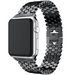 Curea iUni compatibila cu Apple Watch 1/2/3/4/5/6/7, 38mm, Jewelry, Otel Inoxidabil, Black